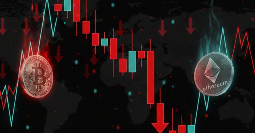 استمرار عمليات البيع المكثفة في سوق الأسهم. هبوط البيتكوين إلى ما دون 90,000 دولار، و الإيثيريوم تحت 3,000 دولار.