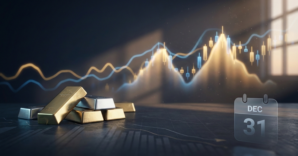 وصول الذهب و الفضة لمستويات تاريخية جديدة في الأسبوع الأخير من تداولات العام. مؤشرات الأسهم تشهد ارتدادات طفيفة