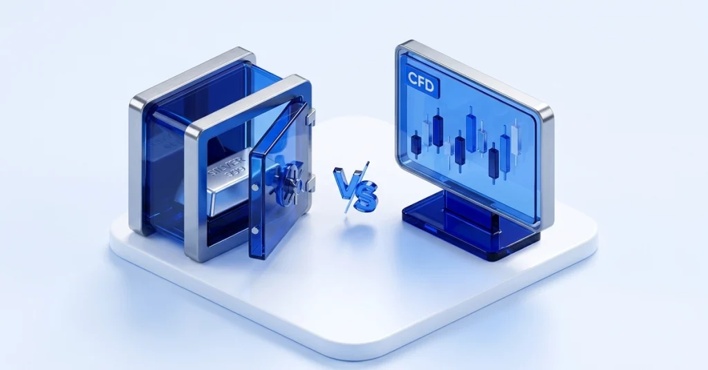لفرق بين شراء المعدن الفعلي وتداوله عبر العقود مقابل الفروقات (CFDs)؟