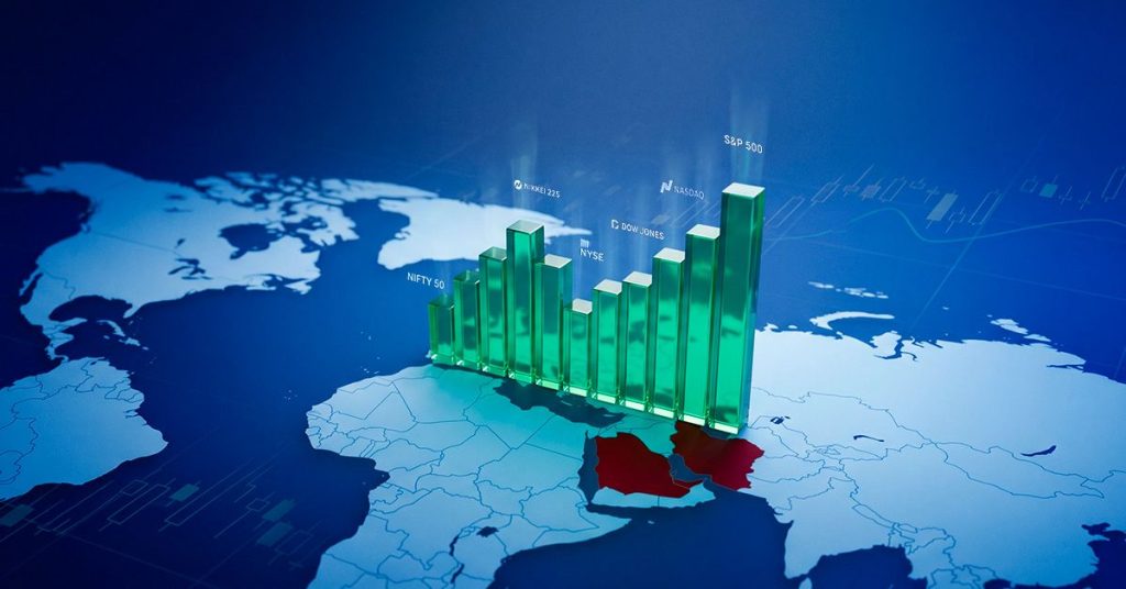 الأسواق العالمية تسجل مستويات قياسية جديدة على أمل إنتهاء الصراع في الشرق الأوسط.