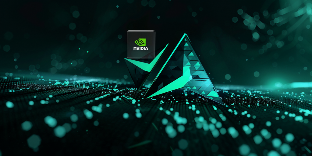 Trading CFDs en el Mercado de Valores. Acciones NVDA (NVIDIA Corporation) logo.