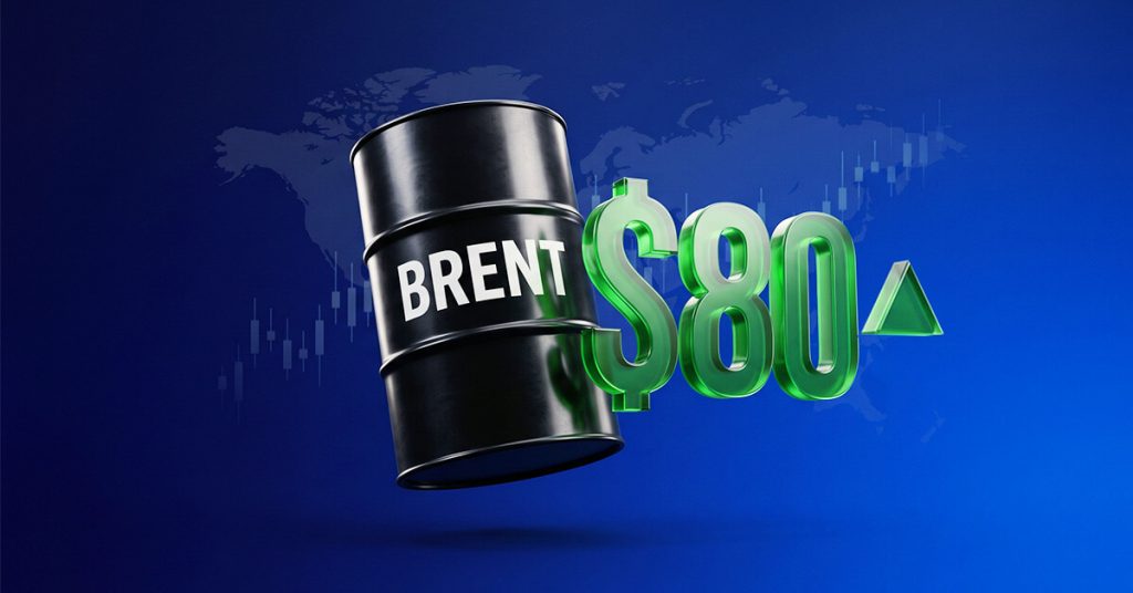Crude brent jumps above