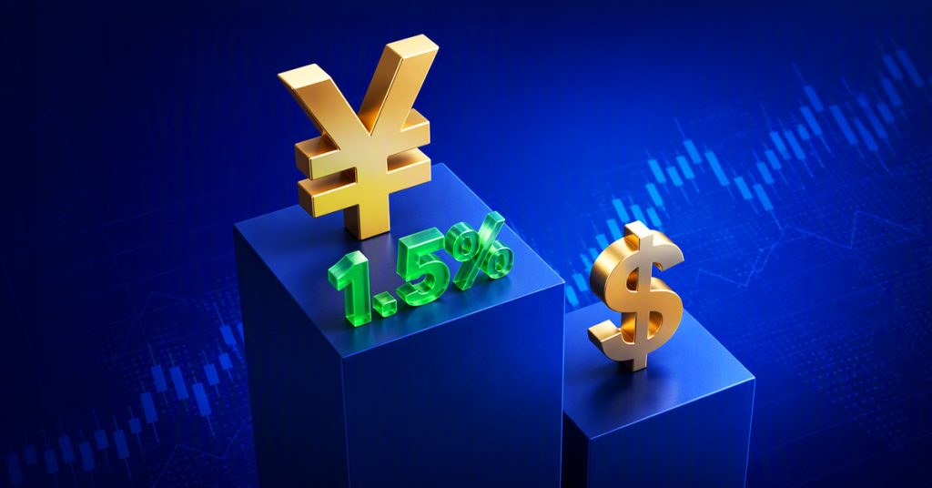 เยนญี่ปุ่นแข็งค่าขึ้น 1.5% เทียบกับดอลลาร์สหรัฐฯ