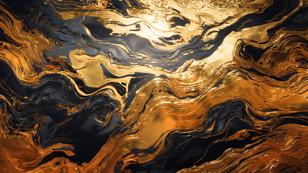 Why gold trading? A mix of gold and black liquid.