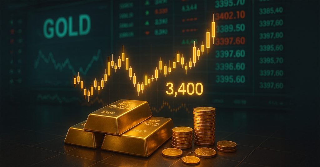 Gold Prices Fluctuate Near $3,400 Levels