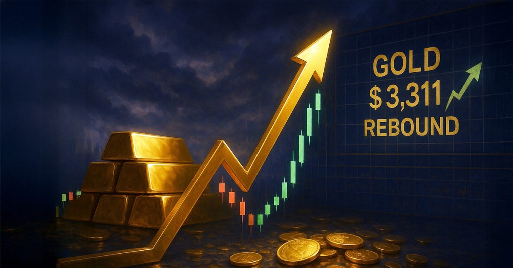 Gold Rebounds After Falling to A Low Of $3,311 Per Ounce