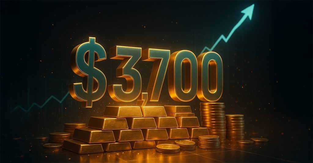 Gold Reaches a Historic Level Above $3,700