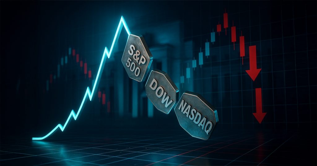 US Indices Retreat After Reaching Record Highs Ahead of FOMC Meeting