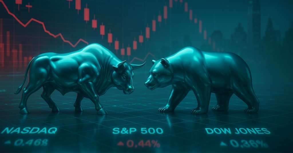 US indices face pressure amid recovery efforts from last week's losses