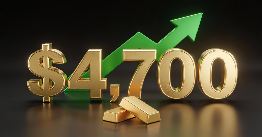 Gold hits fresh record near $4,700 amid rising global uncertainty