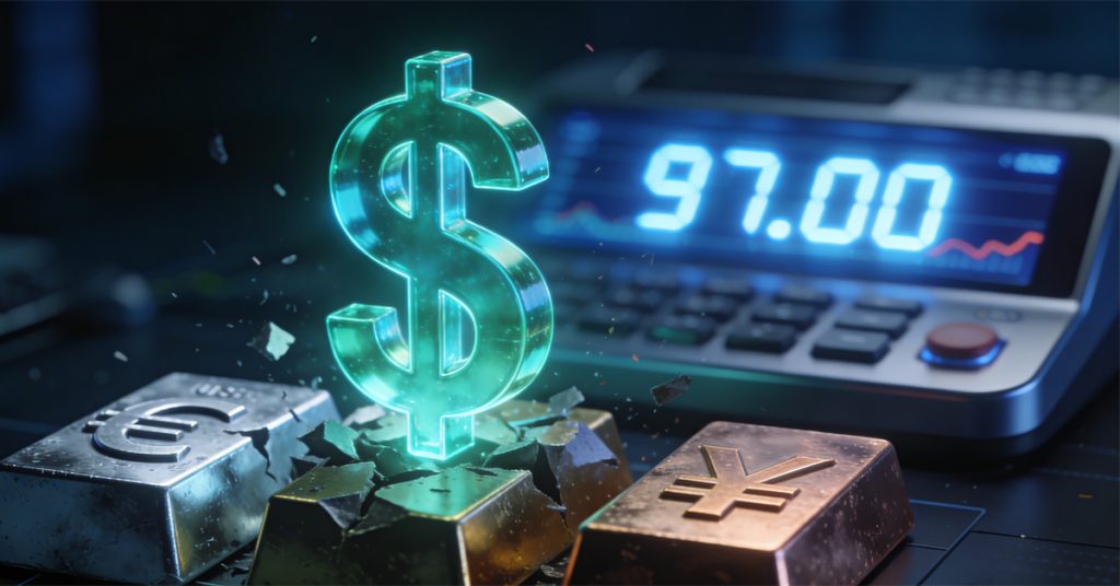 Major Currencies Weaken Against The Us Dollar As The Dollar Index Rebounds Above 97