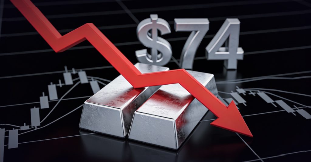 Today Technical Analysis: Silver Plummets More Than 15% As Prices Fall Below $74 An Ounce