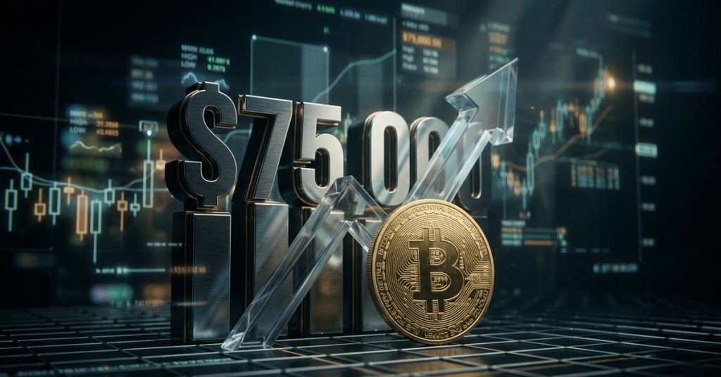 Bitcoin Breaks Above $75,000 Reaching its Highest Level Since Early February