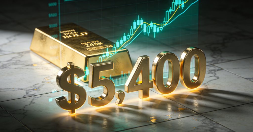 Gold Advances Toward $5,400 as Safe-Haven Momentum Strengthens