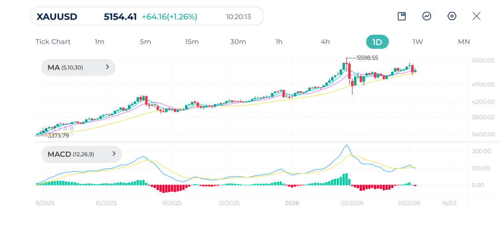 Gold Monthly Chart overview February 2026