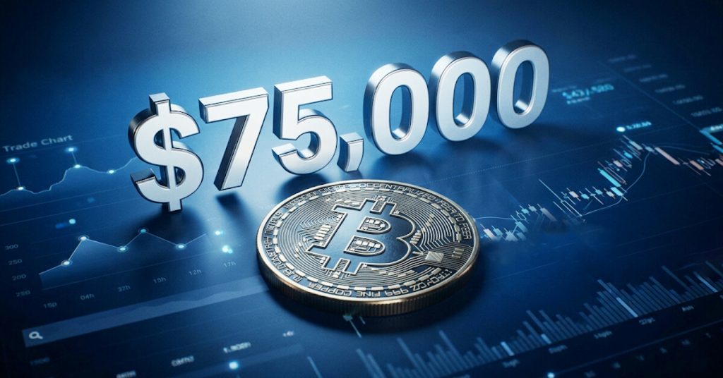 Bitcoin Slips Below $75,000 as Risk-Off Sentiment Returns to Markets