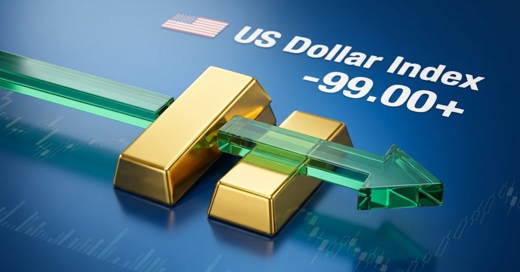 Today Technical Analysis: Gold remains range-bound as the US Dollar Index breaks above the 99.00 level