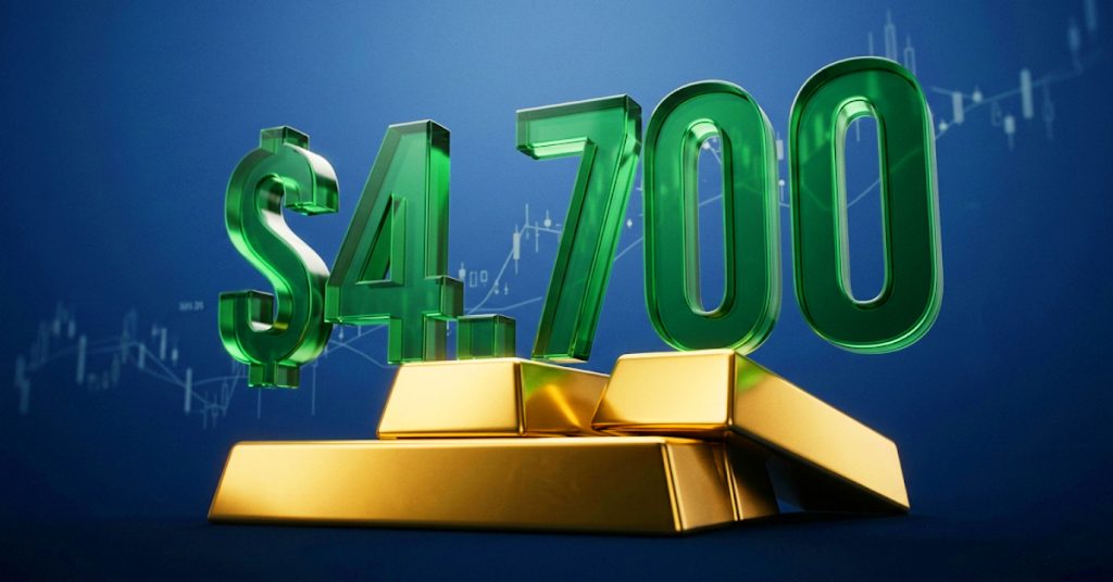 Gold Settles Above $4,700 on Renewed Weakness in the US Dollar