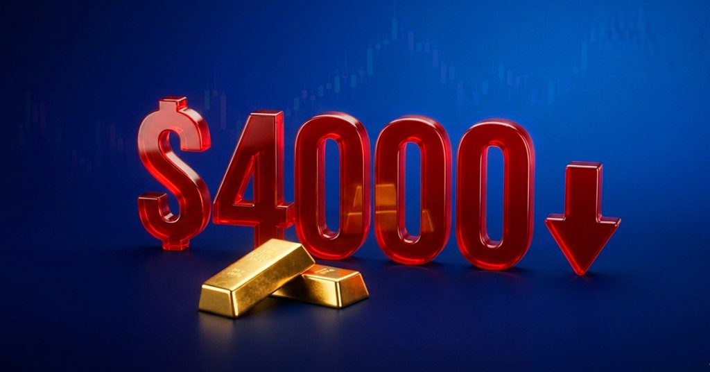 Gold Falls Below $4,000 for the First Time in Months