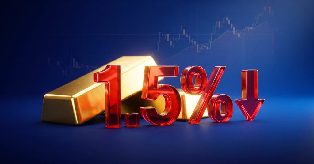 Today Technical Analysis: Gold falls 1.5% as energy supply fears are back in focus