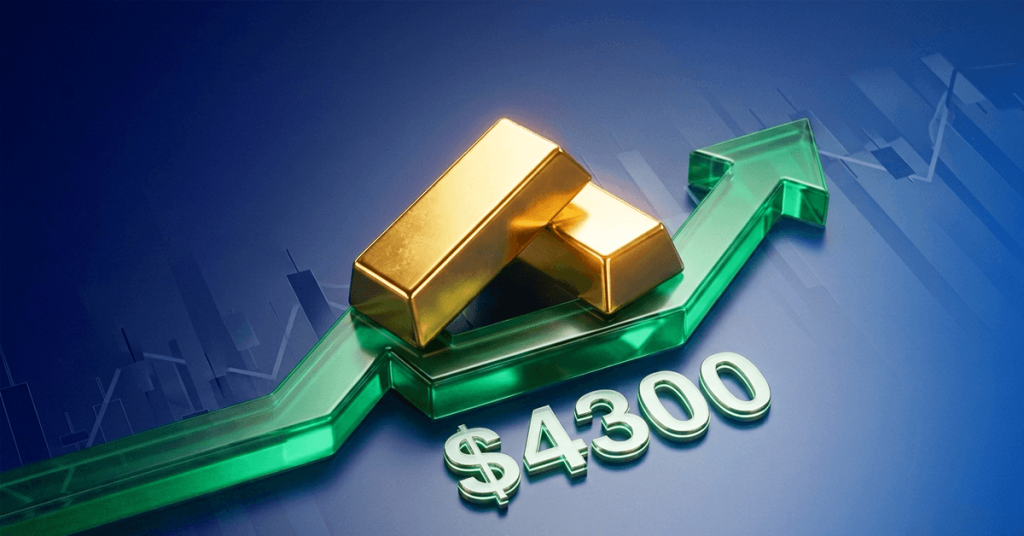Today Technical Analysis: Gold jumps above $4,300 an ounce as the US dollar remains relatively weak
