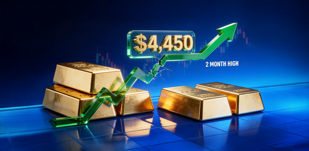 Today Technical Analysis: Gold breaks two-month high as it reaches $4,450