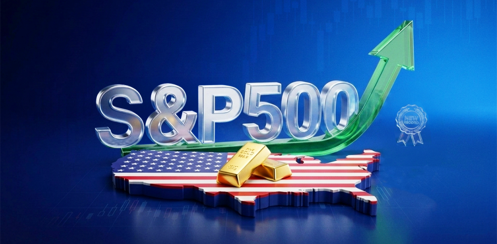 S&P 500 reaches a new record high, and gold rebounds strongly on cool inflation readings in the US