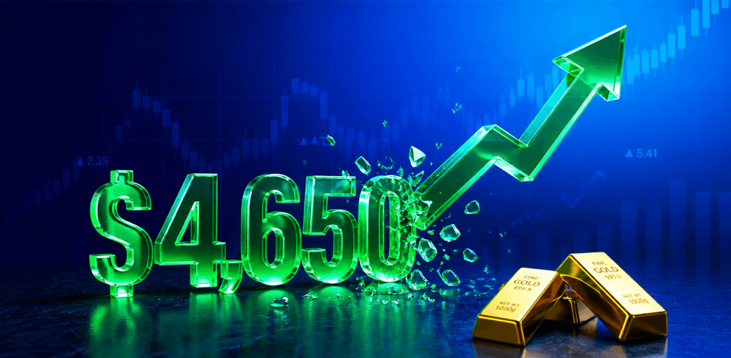 Today Fundamental Analysis: Gold Extends Rally, Breaking Through the $4,650 Level