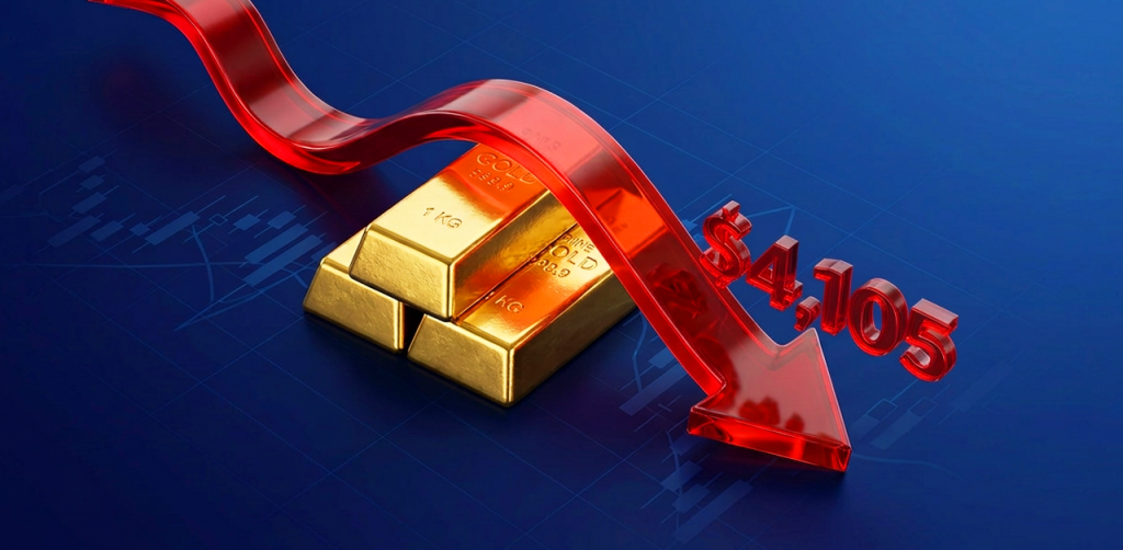 Today Technical Analysis: Intense selling on gold brings the precious metal down to $4,105
