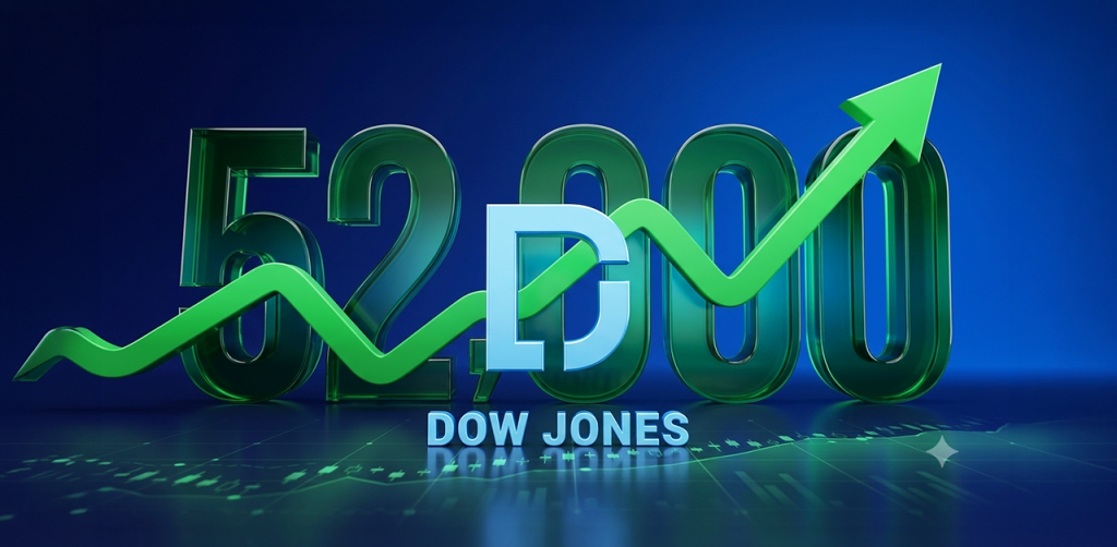 Daily Technical Analysis | Dow Jones advances higher, breaking above 52,000 psychological level